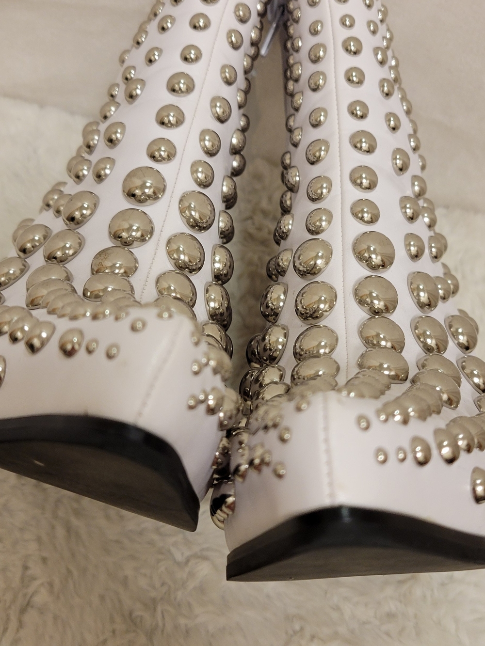 Jeffrey Campbell Women’s White Ankle Boot Sz 7 - Picture 4 of 6